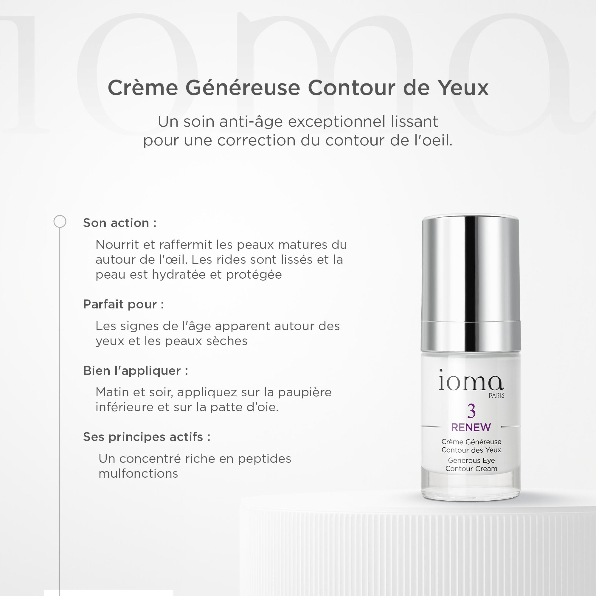 Crème Généreuse Contour des Yeux-IOMA